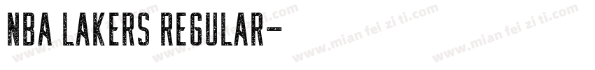 NBA Lakers Regular字体转换